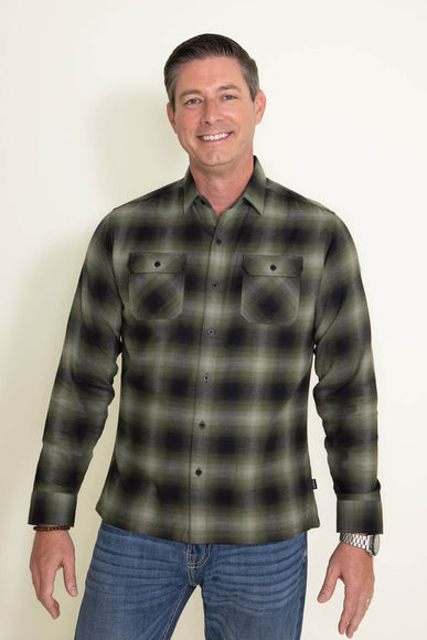 Kuhl Dillingr Flannel Shirt for Men in Green