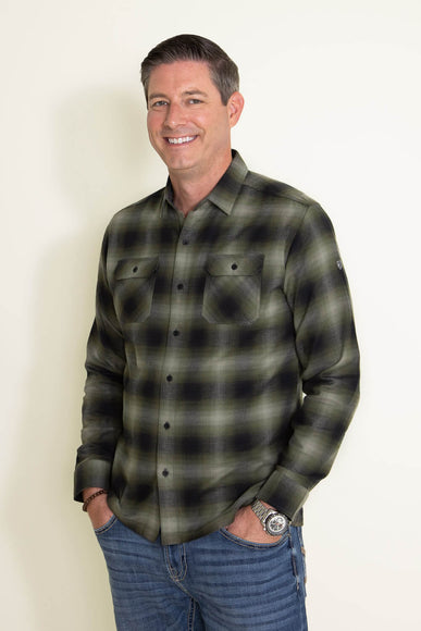 Kuhl Dillingr Flannel Shirt for Men in Green