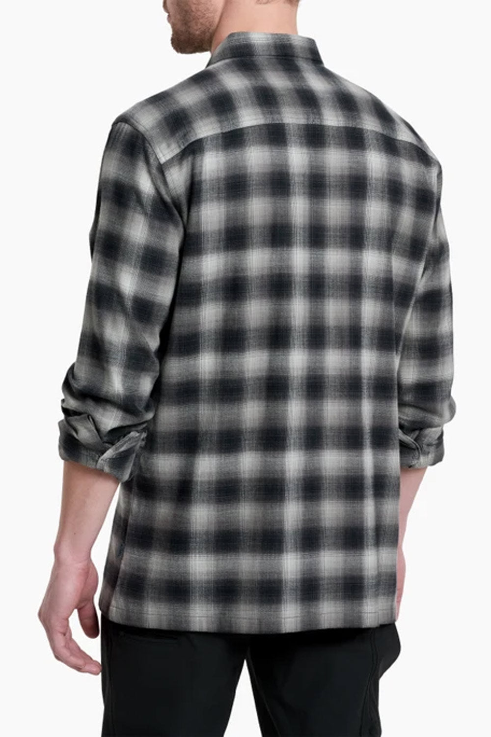 Kuhl Dillingr Flannel Shirt for Men in Iron Grey