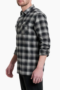Kuhl Dillingr Flannel Shirt for Men in Iron Grey