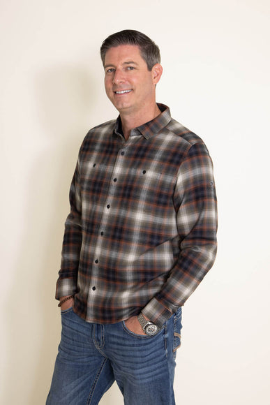 Kuhl Law Flannel Shirt for Men in Multi Green