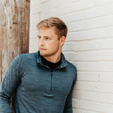 Kuhl Alloy 1/4 Zip Sweater for Men in Blue