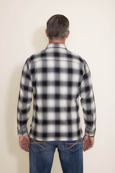 Dillingr Flannel Shirt for Men in Black/White