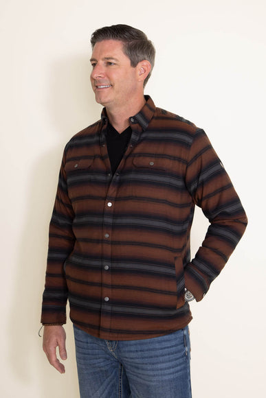 Kuhl Joyrydr Shirt Jacket for Men in Hickory Brown
