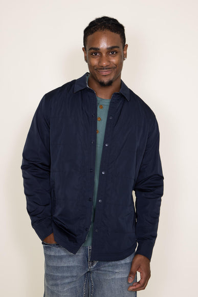 LB Tech Reversible Shirt Jacket for Men in Blue