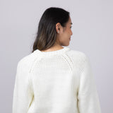 Heart Sweater for Women in White