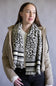 Leopard Print Scarf for Women in Black