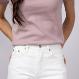 Levi’s 501 Original Blank Spot Denim Shorts for Women in White