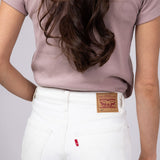 Levi’s 501 Original Blank Spot Denim Shorts for Women in White
