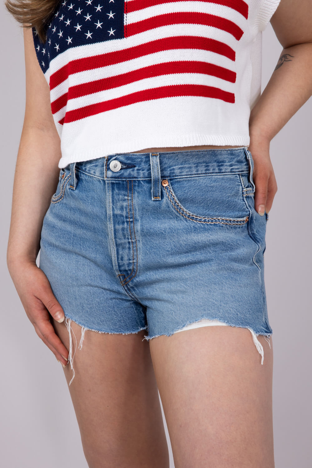 Levi's 501 Short Switch Stitch Denim Shorts for Women