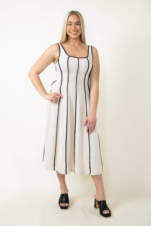illa illa maxi dress Illa Illa Linen Midi Dress for Women in Natural | IM7512-NATURAL