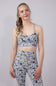 Local Girl Crossover Strap Sports Bra for Women in Dark Grey Camo