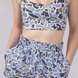 Local Girl High Waisted Volley Shorts for Women in Dark Grey Camo