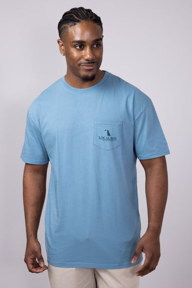Local Boy Latte T-Shirt for Men in Slate