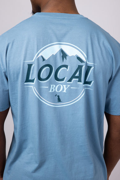 Local Boy Latte T-Shirt for Men in Slate