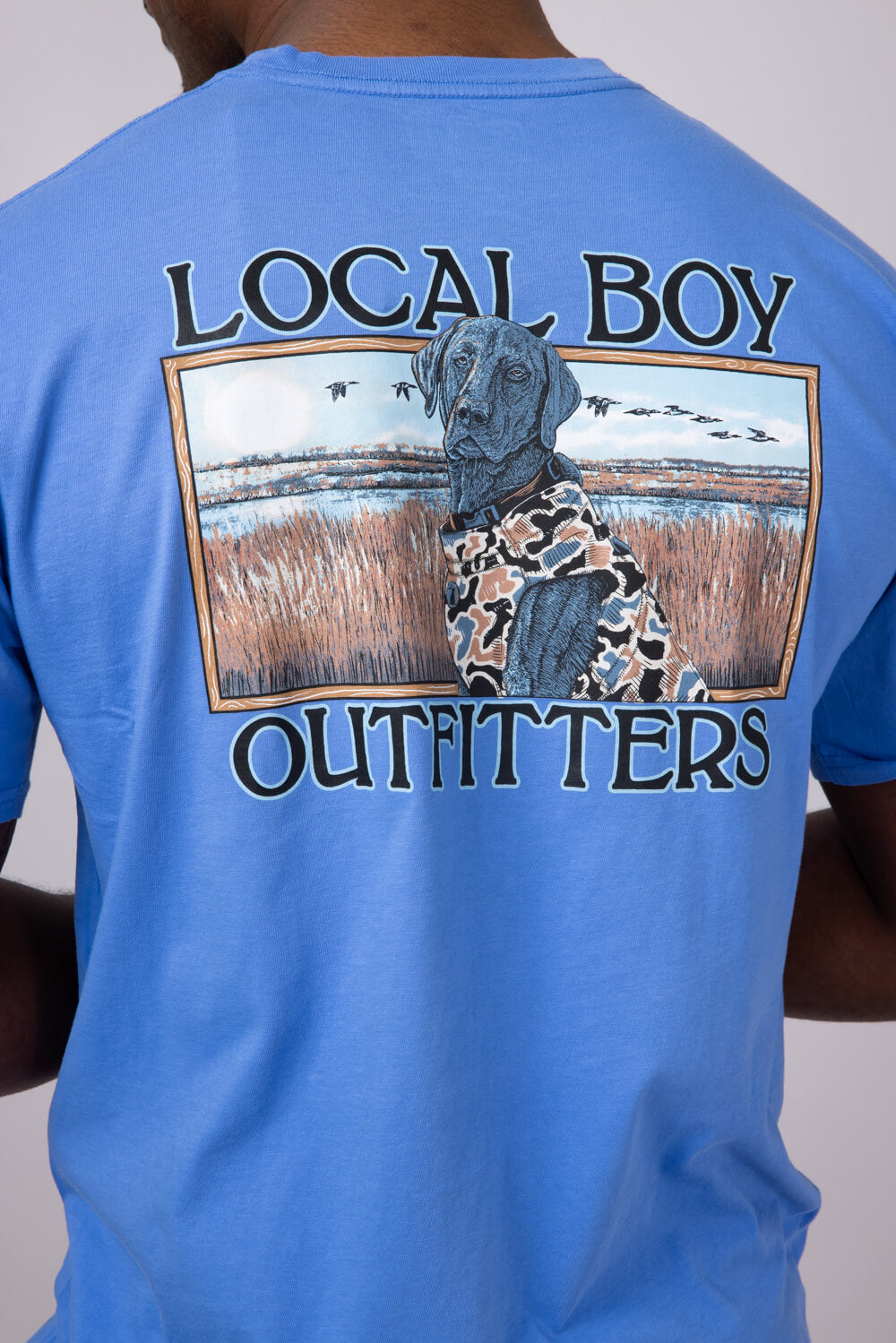 Local Boy Marsh Dog T-Shirt for Men in Marina
