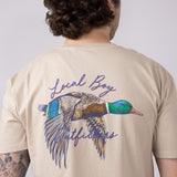 Local Boy Migrating T-Shirt for Men in Latte 