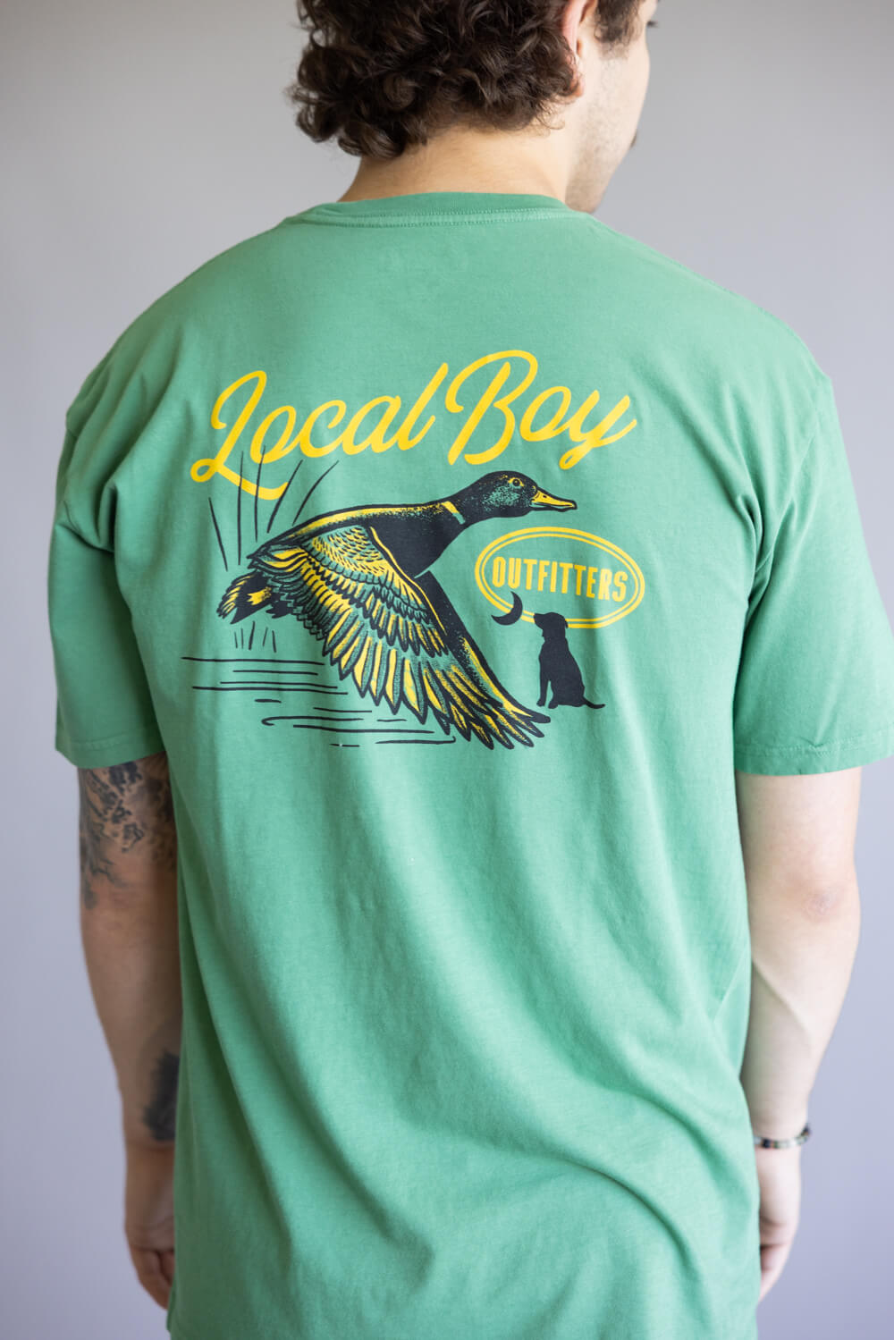 Local Boy Moonlit Mallard T-Shirt for Men in Light Green
