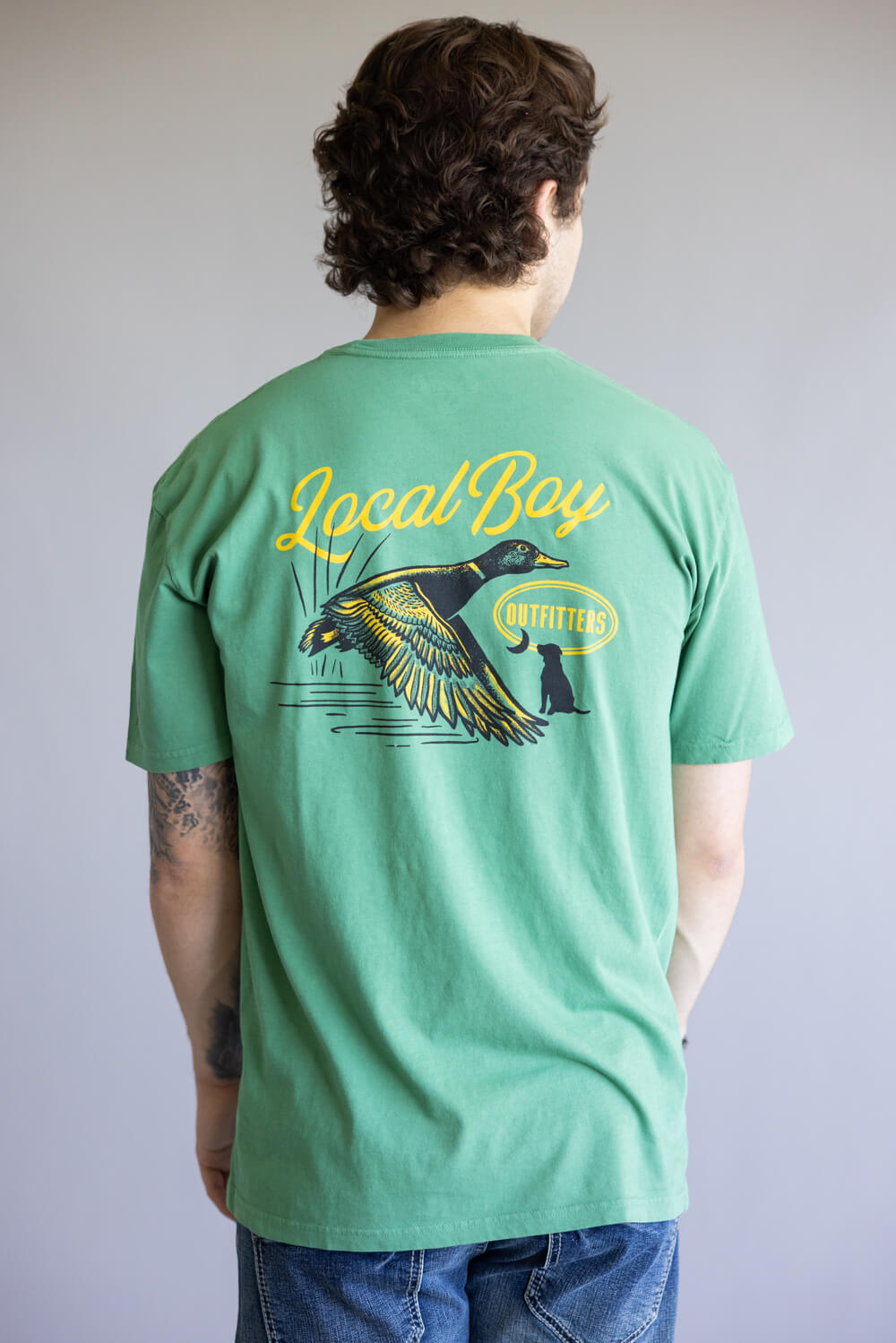 Local Boy Moonlit Mallard T-Shirt for Men in Light Green