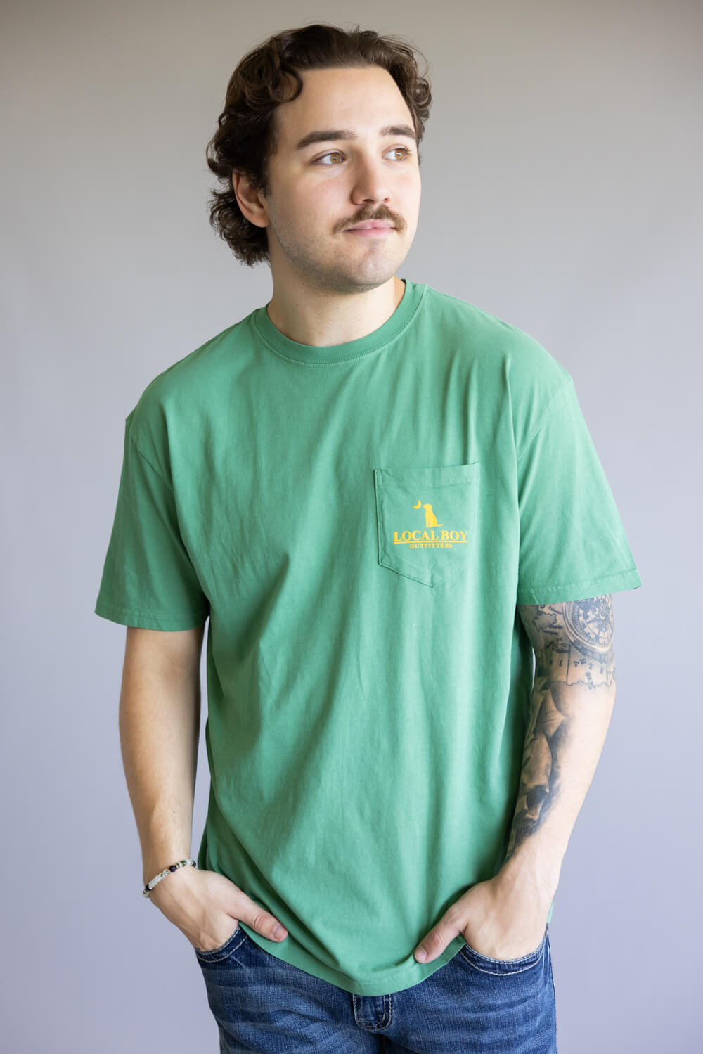 Local Boy Moonlit Mallard T-Shirt for Men in Light Green