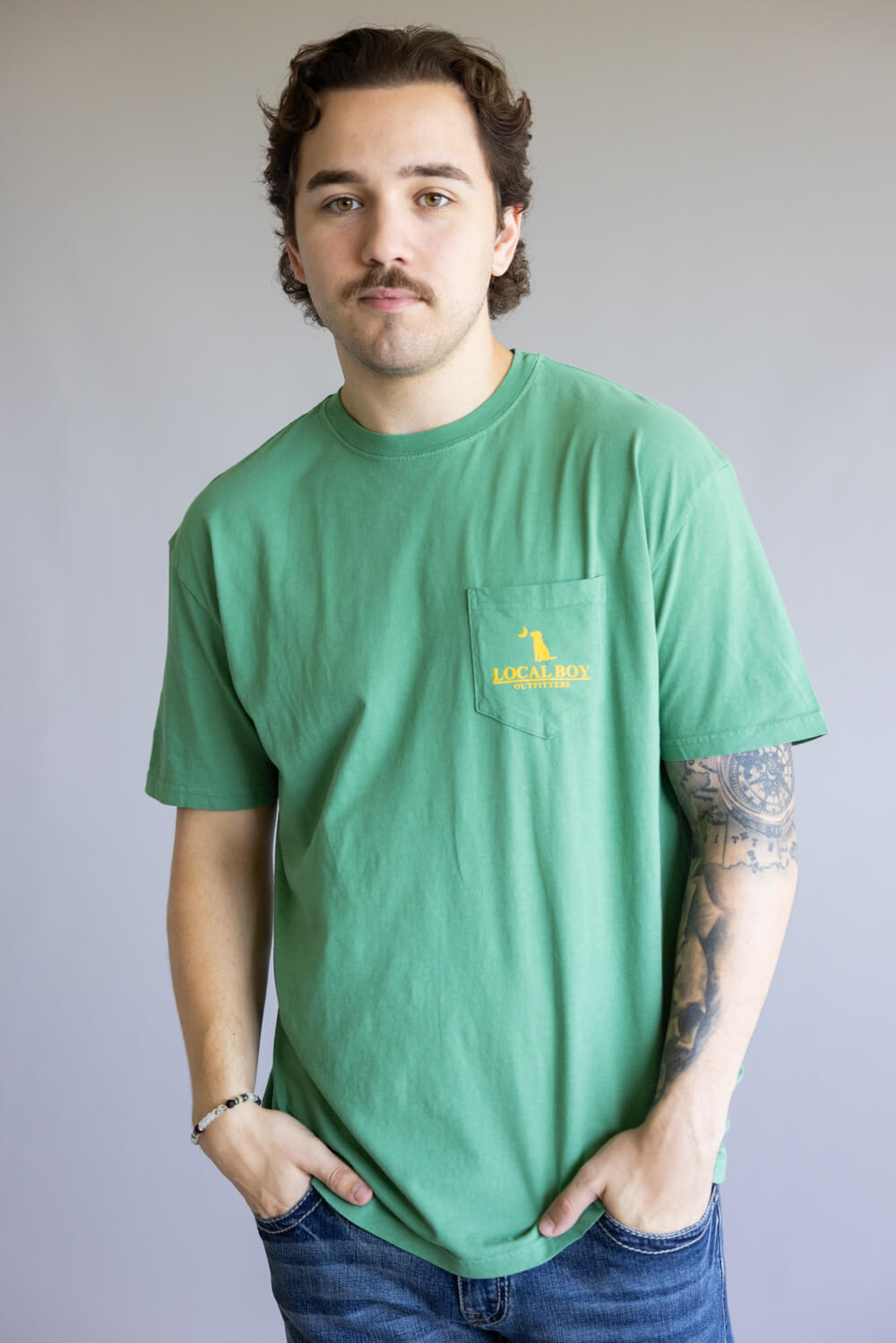 Local Boy Moonlit Mallard T-Shirt for Men in Light Green
