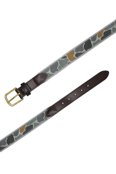 Local Boy Ribbon Camo Belt for Men in Grey