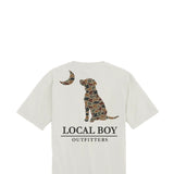 Local Boy Youth Autumn Camo Dog & Moon T-Shirt in Grey
