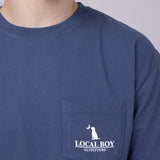 Local Boy Printed USA T-Shirt for Men in China Blue