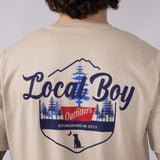 Local Boy Banquet T-Shirt for Men in Latte