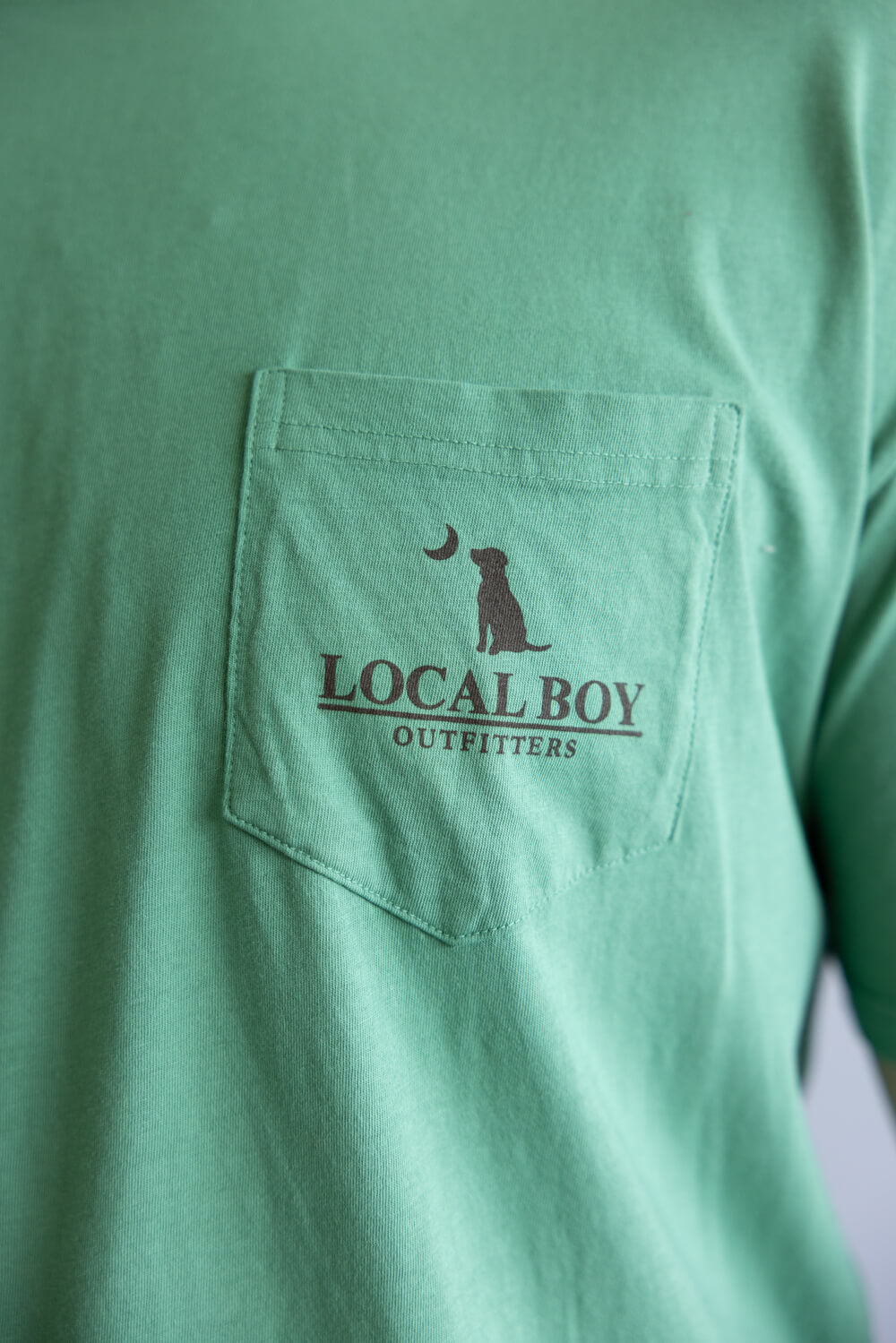 Local Boy Vintage Crest T-Shirt for Men in Green