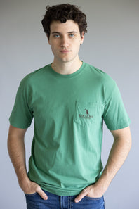 Local Boy Vintage Crest T-Shirt for Men in Green