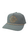 Local Boy Youth Banner High Crown Rope Hat for Boys in Grey
