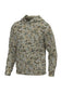 youth sized camo hoodie on white background