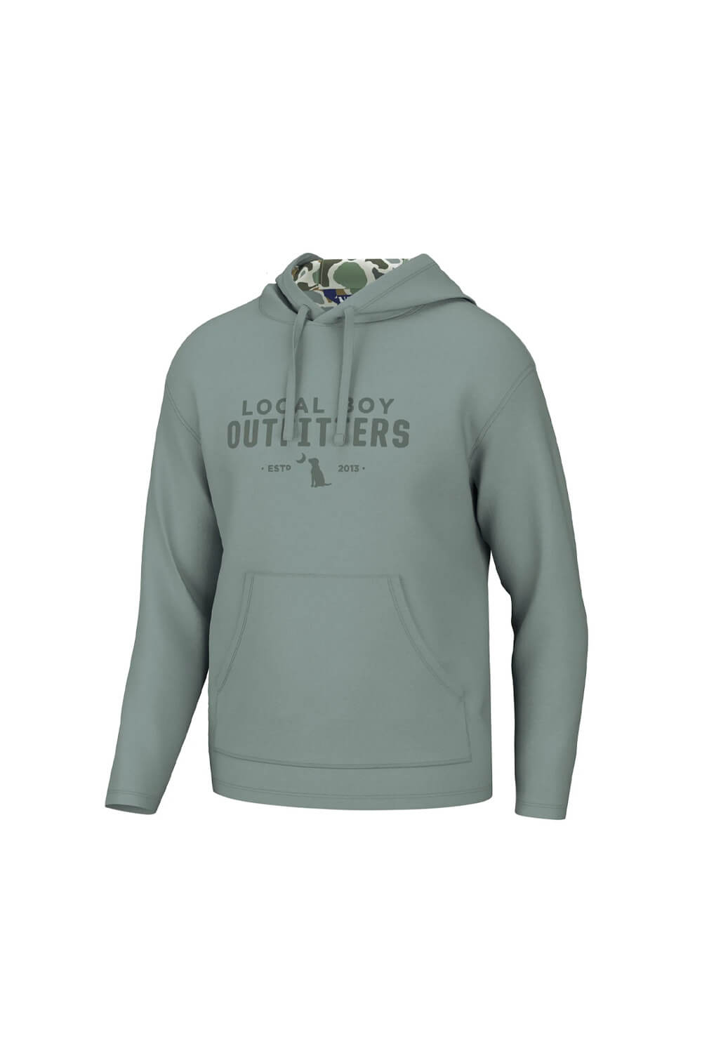Local Boy Youth Poly Fleece Hoodie in Light Slate
