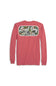 This Local Boy Youth Retro Patch Long Sleeve T-Shirt in Brick Red