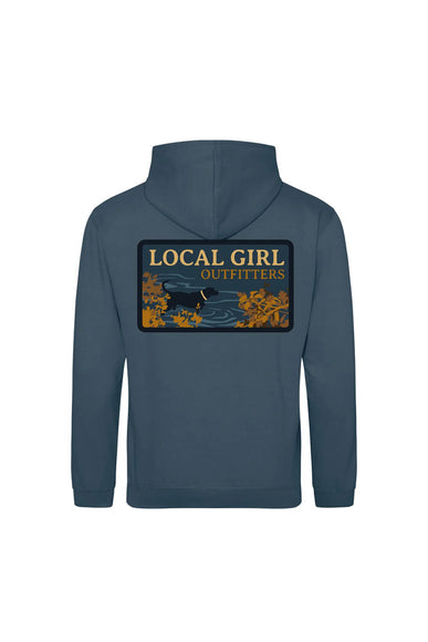 Local Girl Youth River Pup Hoodie in Blue
