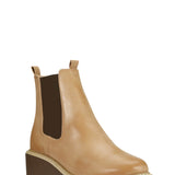 Los Cabos Ari Chelsea Lug Booties for Women in Taupe