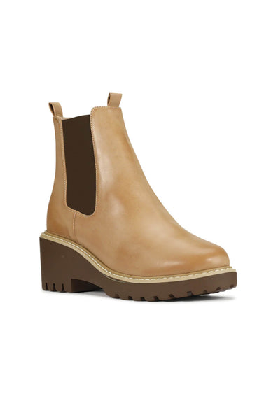 Los Cabos Ari Chelsea Lug Booties for Women in Taupe