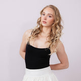 Scuba Knit Bubble Mini Skirt for Women in White