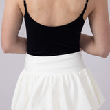 Scuba Knit Bubble Mini Skirt for Women in White