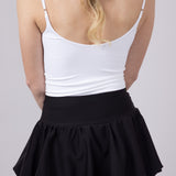 Scuba Knit Bubble Mini Skirt for Women in Black