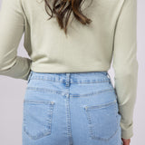 Love Tree Cherry Embroidered Denim Shorts for Women