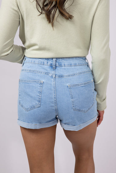 Love Tree Cherry Embroidered Denim Shorts for Women