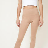 Love Tree Contour Leggings for Women in Taupe