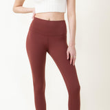 Love Tree Contour Leggings for Women in Beetroot