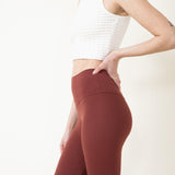 Love Tree Contour Leggings for Women in Beetroot