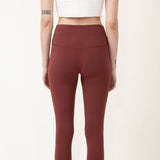 Love Tree Contour Leggings for Women in Beetroot