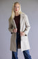 Love Tree Patch Pocket Long Coat for Women in Oatmeal