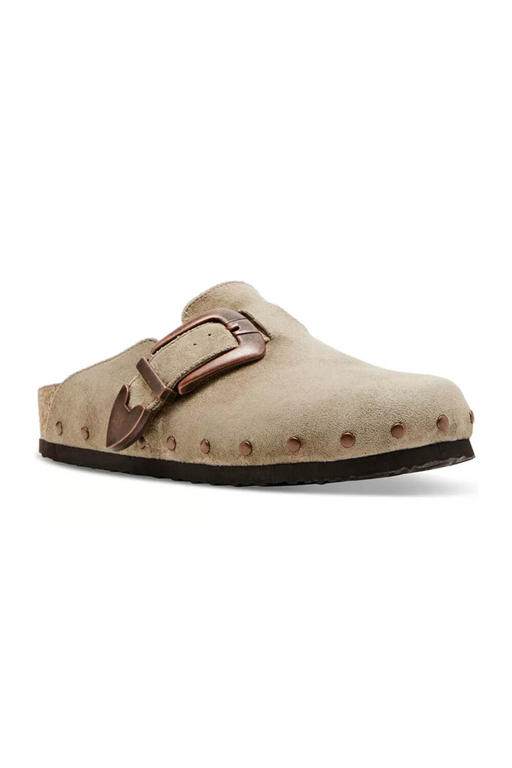 Madden Girl Pepper Buckle Clogs for Women in Taupe PEPPER TAUPE Glik s