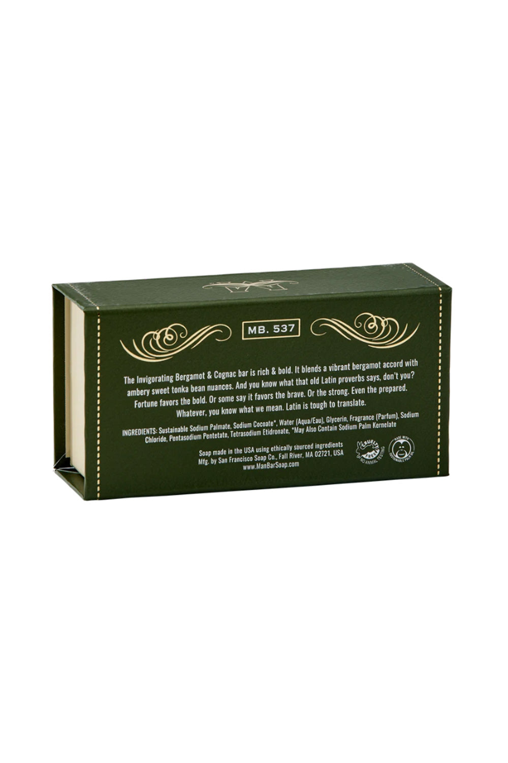 Man Bar Bergamont Cognac Bar Soap